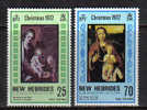 D929 - NEW HEBRIDES , NATALE 1972 N. 352/353  *** - Nuevos