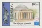 UGANDA 1986, Jefferson Memorial, Washington 100s, IMPERF.PAIR [ Ungezähnt,non Dentelé,no Dentado,non Dentellato ] - George Washington