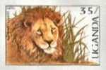 UGANDA 1987, Lion 35s, IMPERF.PAIR [ Ungezähnt,non Dentelé,no Dentado,non Dentellato ] - Ouganda (1962-...)