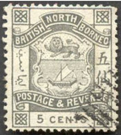 Pays :  70 (Borneo Du Nord : Compagnie)  Yvert Et Tellier :   39 (o) - Bornéo Du Nord (...-1963)