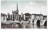 Limoux - Pont Neuf Et Abside De L'Eglise St Martin - Limoux