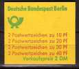 1066) Berlin Markenheftchen Mi.Nr. 9a Postfrisch ** - Postzegelboekjes
