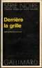 N° 1576 - EO 1973 - G  COTLER -  DERIERES LA GRILLE - Série Noire