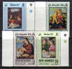 D986 - NEW HEBRIDES , NATALE 1971  N. 314/317  *** - Ongebruikt