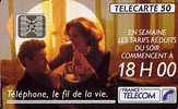 @+ Télécarte "TARIFS REDUITS - 18H00" - 05/92 - 50 U - SC4 - 5 PETITS EMBOUTIS. - 1992