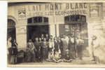 4805  Carte Photo Epicerie économique . Lait Mont Blanc "pris Pendant Notre Séjour à Bône" (N°15 Rue Inconnue) - Annaba (Bône)