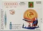 Airplane,Sailing Ship Racing,China 2000 Bamin Correspondence Company Advertising Pre-stamped Card - Sailing