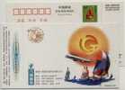 Airplane,Sailing Ship Racing,China 2000 Bamin Correspondence Company Advertising Pre-stamped Card - Voile