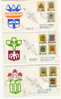 San Marino - 3 Buste Fdc Con Serie Completa: Stemmi - Covers