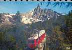 CARTE POSTALE - LE CHEMIN DE FER DU MONTENVERS ET L AIGUILLE DU DRU - CHAMONIX MONT-BLANC - Equipo