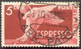 Pays : 247,04 (Italie: Royaume : Umberto II (1944-1946)  Yvert Et Tellier N°:  Ex   27 (o) - Poste Exprèsse
