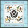 Romania - 1970 World Cup Soccer Championships Souvenir Sheet. Scott 2178. MNH - Neufs