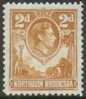 Northern Rhodesia - 1938 King George VI. Scott 31. Mint Hinged - Northern Rhodesia (...-1963)