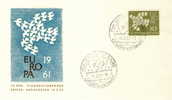 BUND FDC MICHEL 387Y EUROPA 1961 - 1961