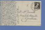 845 Op Kaart Met  Sterstempel * MAISSIN  * - 1936-1957 Collar Abierto