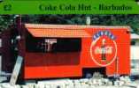 UK 2 L COCA COLA LOGO  HAT  IN   BARBADOS    MINT   SPECIAL PRICE !! - Sonstige & Ohne Zuordnung