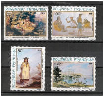 Polynésie Française YT PA 170/3 ** : Peintures Du 19ème Siècle - 1982 - Unused Stamps