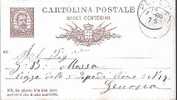 PESCIA - Anno 1886 - Postwaardestukken