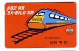 KOREA Card - Train - Railway - Trains - Rail - Coke - COCA COLA     ( Please , See Scan For Condition Before Biding ) - Korea, South