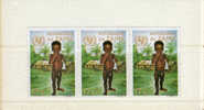 Zaire - N. 802** In Striscia Di 3v (Yvert)  1971  Anniversario UNICEF - Ungebraucht