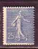 M2449 - FRANCE Yv N°132 * - 1903-60 Semeuse A Righe