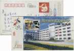 Computer Classroom,China 2004 Shaoxing Country Huapu High School Advertising Pre-stamped Card - Informatique