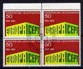 Liechtenstein 1969 EUROPA Used / Gestempelt Viererblock / Bloc Of 4 - 1969