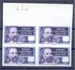 FRENCH COLONIES, AEF 10 FRANCS MISSING VALUE IMPERFORATED BLOCK OF 4 - NEVER HINGED **! - Ungebraucht