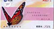 PAPILLON Butterfly SCHMETTERLING VlinderTelecarte (271) - Mariposas