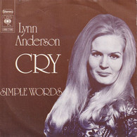 * 7" * LYNN ANDERSON - CRY / SIMPLE WORDS (1972) - Country Et Folk