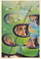 Henri Pescarolo, Pilote Elf, Collection Elf (1970, N° 1) 30 Cm Sur 21 Cm Cartonnée, Circuit De Nürburgring, Recto-verso - Automovilismo - F1