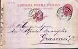 GRASONCI (o Grasoncil) - Anno 1896 - Stamped Stationery