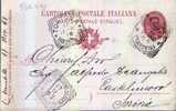 GENOVA /CASTELNUOVO SCRIVIA - Anno 1898 - Stamped Stationery