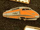 TRAIN TGV ORANGE - FOND GRIS - TGV