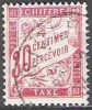 France 1893 Michel Taxe 31 O Cote (2008) 1.70 € Duval Chiffre Sur Bande Cachet Rond - 1859-1959 Oblitérés