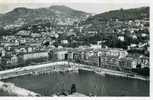 NICE PORT ET MONT BORON CARTE PHOTO EN BON ETAT AVEC 1 PLI HORIZONTAL - Transport Maritime - Port