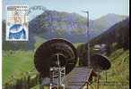 Liechtenstein Lot 2 CM 1er Jour FDC Europa Tp Obl CAD 1988 Transports & Communications Antenne Parabolique Train Gare - 1988