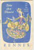 Plaquette FETE DES FLEURS  RENNES 1955 La Reine Et Les Demoiselles D´honneur - Bretagne