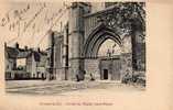 62 AIRE SUR LYS Eglise St Pierre, Portail, Animée, Ed ?, 1915, Dos 1900 - Aire Sur La Lys