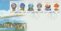 FDC ----  1997 ---- HONGKONG RETURN CHINA ---- FIRST SET STAMP --- C --- - Andere & Zonder Classificatie