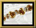 Lot De 2 Perles Boules Ciselées - Strass Swarovski - Topaze 8mm - Pearls