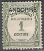 Andorre Français 1931 Yvert Taxe 9 Neuf * Cote (2015) 3.00 Euro Chiffre Au Milieu - Ungebraucht