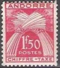 Andorre Français 1943 Yvert Taxe 25 Neuf * Cote (2015) 5.00 Euro Paille - Unused Stamps