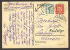 GERMANY, POSTCARD 1927 VIA AIRPOST TO SWEDEN 5 Airpost + 10 Defintive - Other & Unclassified