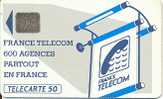 Te 38-520     600 AGENCES  50u  Puce SC6  VARIETE NON REPERTORIEE!!!!!!!! - “600 Agences”