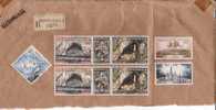 MONACO USED COVER YVERT 496, 497, 498 (2), PA 66, 69, 70 €32.30 - Postmarks