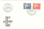 Schweiz / Switzerland - Mi-Nr 736/737 FDC (L160) - 1961