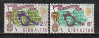 E357 - GIBRALTAR ,  N. 173/174  ***  Coppa Rimet 1966 - 1966 – Inghilterra