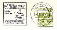 Allemagne : Obl. /lettre Gifhorn Musée Moulin Windmill Vent Architecture Farine Blé Cereale - Moulins