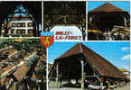 Carte Postale  Mily-la-forêt  Les Halles Un Jour De Marché - Milly La Foret